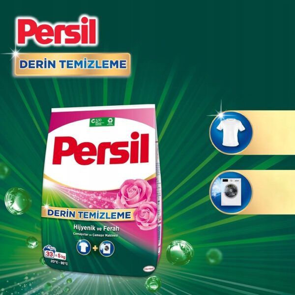 PERSIL proszek do BIAŁEGO Deep Clean o CUDOWNYM Zapachu RÓŻANYM 5 kg - obrazek 2