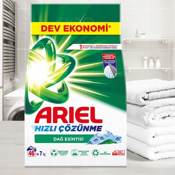ARIEL - ORYGINALNY proszek do prania BIAŁYCH tkanin 7 kg! EKONOMICZNY - obrazek 2