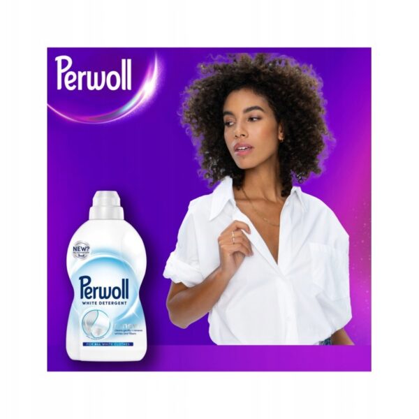 PERWOLL RENEW WHITE - Płyn do prania białego 3 LITRY - krystaliczna biel - obrazek 2
