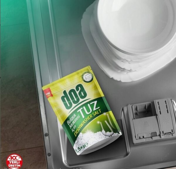 DOA ochronna Sól do zmywarki - CZYSTE naczynia i OCHRONA zmywarek 1,5 kg - obrazek 3
