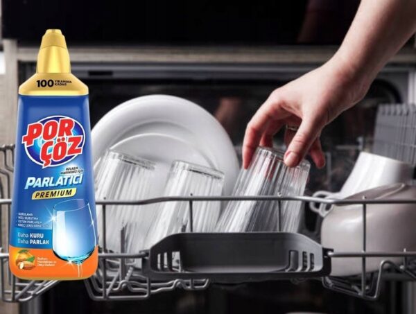 Nabłyszczacz do zmywarki Porçöz PREMIUM zapach- mandarynek i migdałów 500ml - obrazek 3