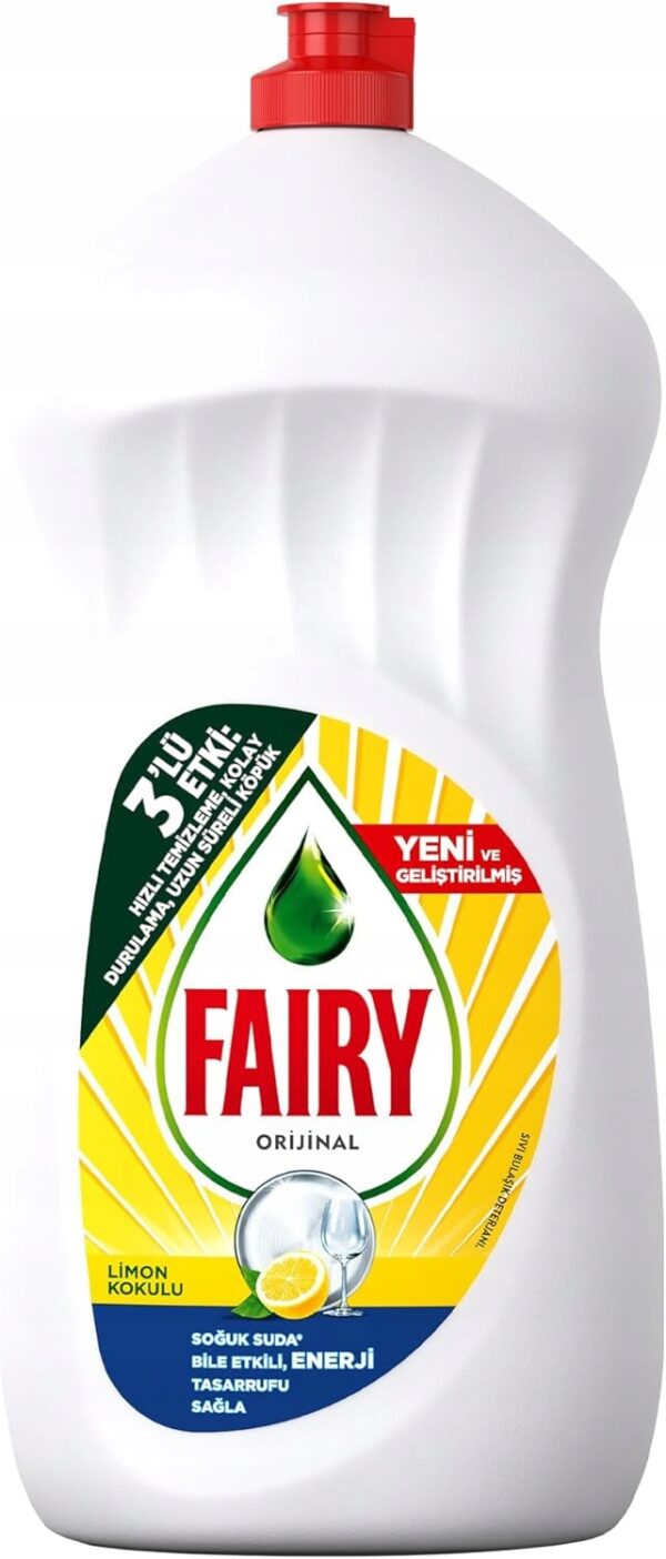 FAIRY płyn do mycia naczyń o zapachu cytrynowym - EKONOMICZNY - 1500 ML!!