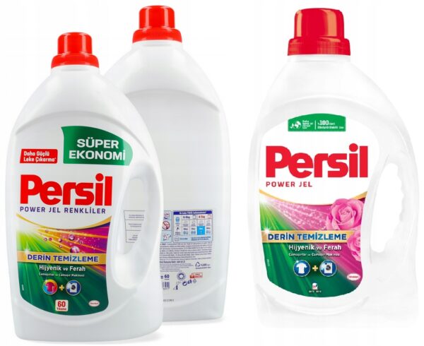 3x PERSIL Żel- 2x płyn do prania KOLORÓW i 1x płyn do BIAŁEGO - ORYGINALNE