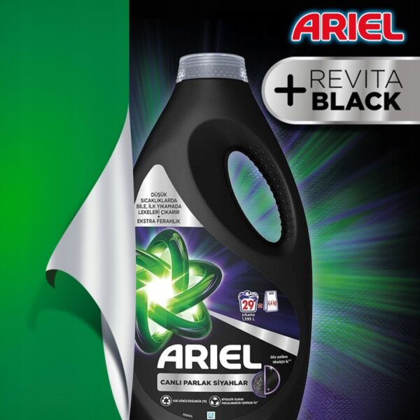 Ariel Revita Black - Żel, płyn do prania czarnego - CHRONI ciemne tkaniny - obrazek 4