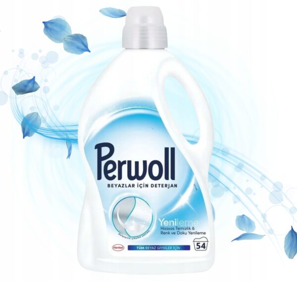 PERWOLL RENEW WHITE - Płyn do prania białego 3 LITRY - krystaliczna biel