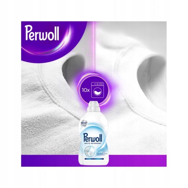 PERWOLL RENEW WHITE - Płyn do prania białego 3 LITRY - krystaliczna biel - obrazek 3