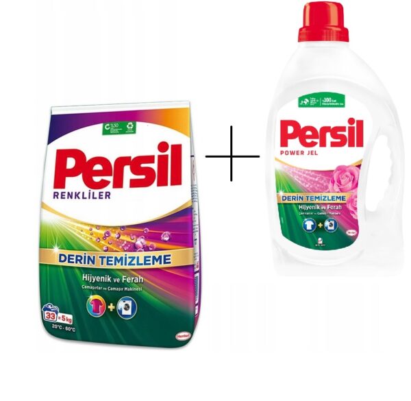 Proszek PERSIL do prania KOLORÓW 5 Kg i PERSIL Żel- płyn do prania BIAŁEGO