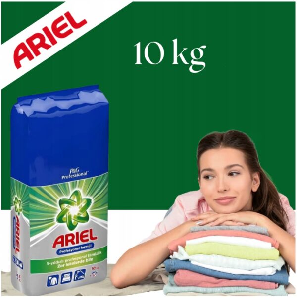 Zestaw Proszek ARIEL 10 kg do KOLORÓW i ARIEL do BIAŁEGO 7 kg! MEGA PAKA! - obrazek 4